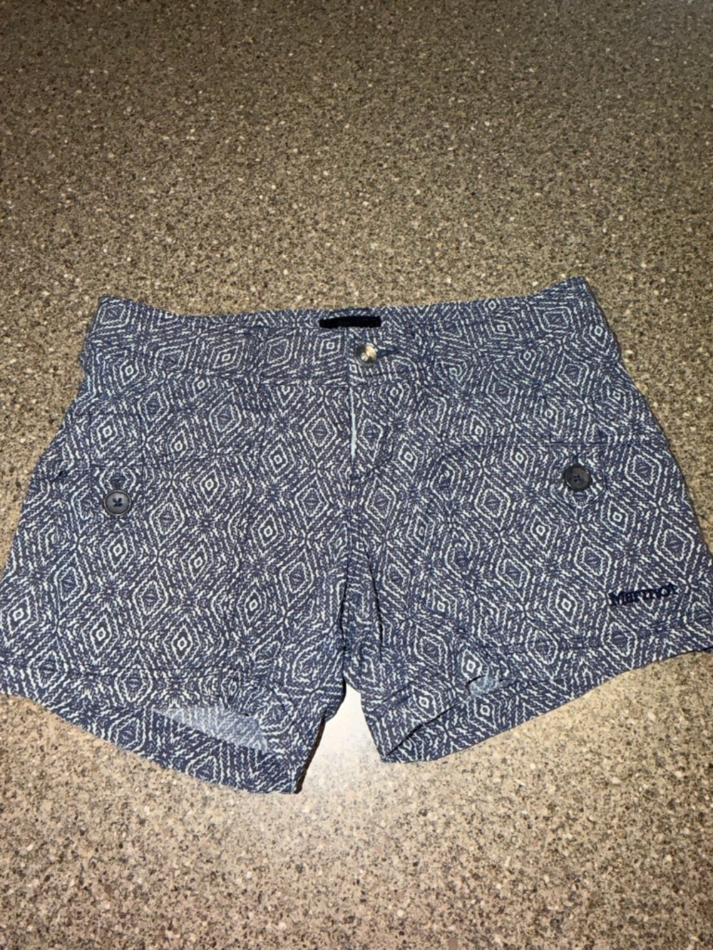 Marmot Blue Diamond-Print Women's Shorts
